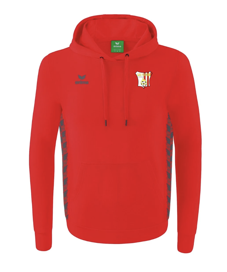 Bluza czerwona ERIMA Essential Team Hoody Senior