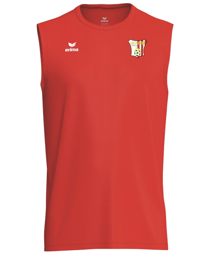 Koszulka czerwona ERIMA Intro bez rękawów