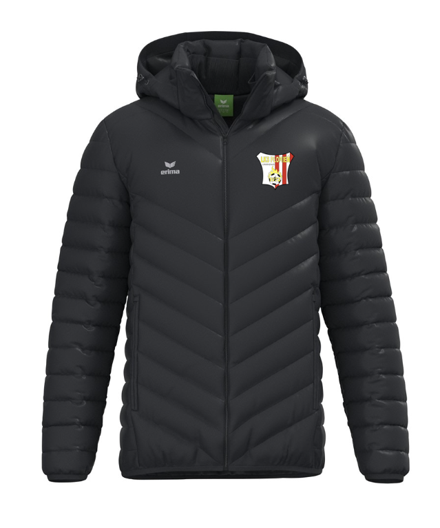 Kurtka czarna zimowa puchowa ERIMA